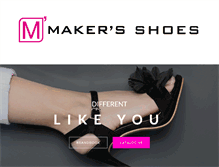 Tablet Screenshot of makersshoes.com